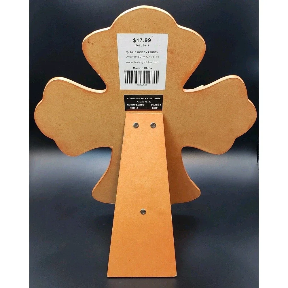 Authentic Night Stand Wood Cross 12 Inch Unique Art Design Pattern (041013) !!!
